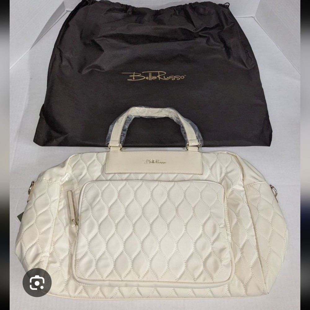 Bella Russo White weekender bag